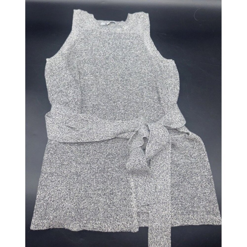 Madewell Women’s Gray Tie Wrap Sleeveless Knit Sweater Tank Top Sz S